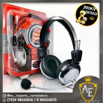 Headset Gamer com Microfone - Som de Alta Qualidade