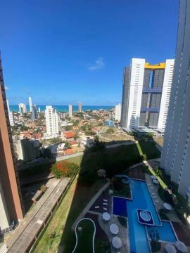 Apartamento 2 quartos, sendo 1 suíte, Condomínio estrela do atlântico, Ponta Negra - Natal