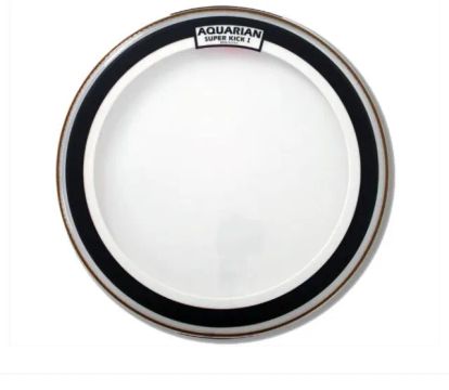 Pele De Bumbo  Bateria 22" Aquarian Super Kick I Ski22 Clear