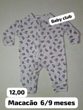 Macacão bebê 6/9 meses