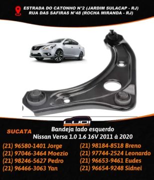 Bandeja lado esquerdo Nissan Versa 1.0 1.6 16V 2011 à 2020