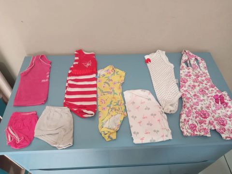 Lote de bebê menina 0/6 meses