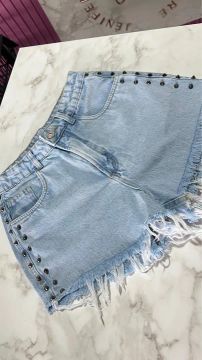 Shorts Jeans Desfiado - Tamanho 36
