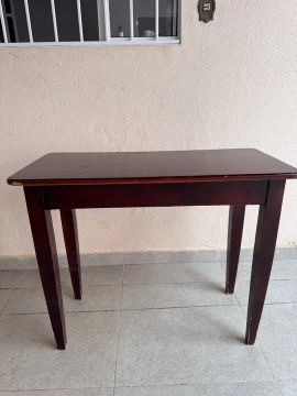 Mesa aparador em Madeira Maciça marrom 100cm x 48cm x 79cm