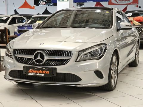 MERCEDES-BENZ CLA 200 URBAN 1.6 FLEX AUTOMATIZADO - 2017 - PRATA
