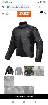 Jaqueta de Motocicleta X11 Evo 4 - Preta