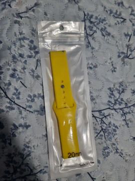 Pulseira para relógio smartwatch Huawei/Amazfit roxa ou amarela 20mm (unidade)