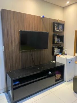 Painel tv com rack MDF 