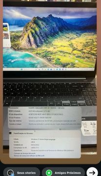 Notebook Samsung com Intel Celeron 6305