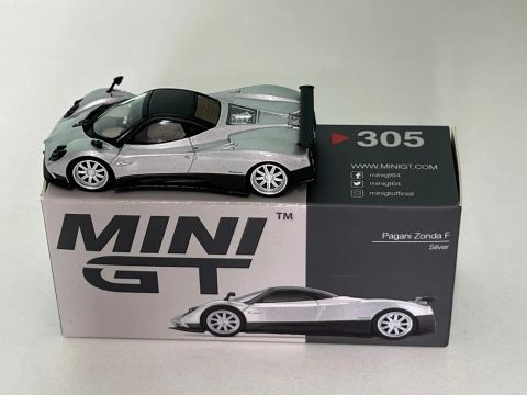 Mini GT 305 - Pagani Zonda F Silver 1/64