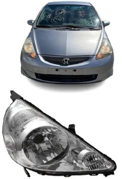 Farol CROMADO Honda Fit 2009 2010 2011 2012 DIREITO
