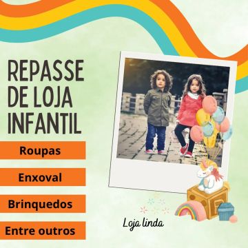 Repasse de Loja Infantil - Oportunidade Imperdível!