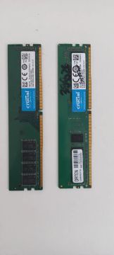 Memoria RAM PC - 4GB X 2 (8GB) DDR4 - 2400 - UDIMM (CRUCIAL)