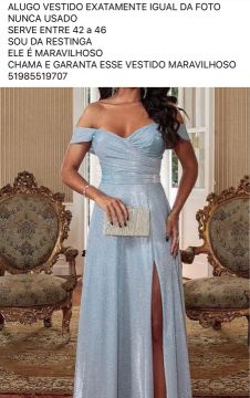 Alugo vestido azul