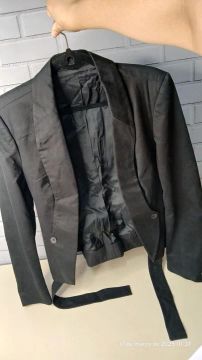 Casaco Blazer Preto Tam: 42