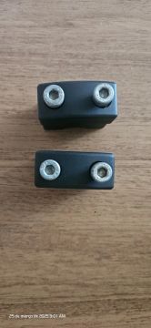 Alongador De Guidão  22mm Universal Varias motos Preto fosco