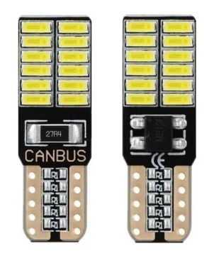 Lâmpadas Pingo Led C/ Canceller Canbus T10 24 Leds Smd PAR