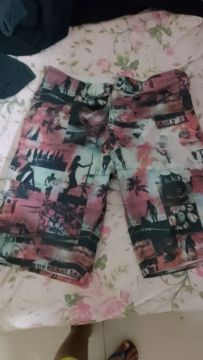 Shorts Infantil Estampa Surf