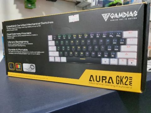 Novo! Teclado Gamer Mecanico Aura Gk2 Gambias 