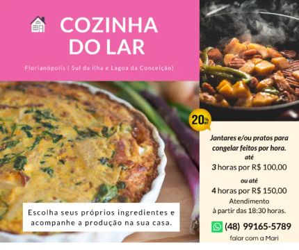 Cozinha do Lar - jantares e pratos para congelar na sua casa