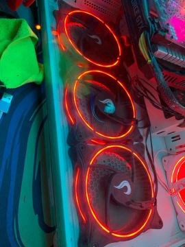 Kit 3 Coolers 120mm Rise Mode Laser Rgb
