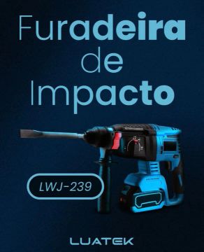 Furadeira de Impacto 48V com Maleta e Acessórios Lua Tek martelete