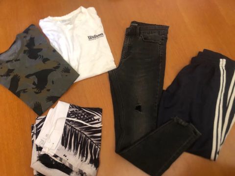 Lote 5 peças adulto tam P/m (veste tbm 14/16)