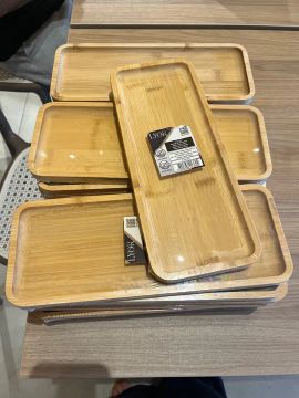 Bandejas de Bambu Novas e usadas