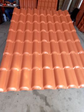 Telhas de PVC, Modelo Colonial.  2.30x0.86- Novas