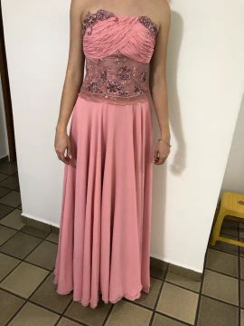 Vestido de festa Madmoiselle Rosa chá