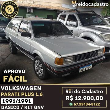 Parati Plus 1.6 1991/1991 - Básico + Kit GNV - R$ 12.900,00 - Rei do Cadastro