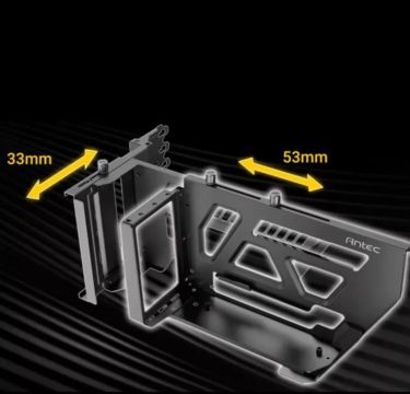 Kit Vertical Para Placa De Vídeo Ajustável, sem o cabo rase 