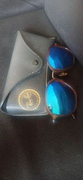 Óculos de sol Ray-Ban espelhados azul