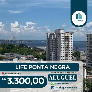 COND. LIFE PONTA NEGRA - Imóvel para aluguel com 2 quartos em Santo Agostinho - Manaus - A