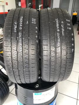 Kit 02 Pneus 235/55r19 Continental Contact Lx Sport (usados) 1/5