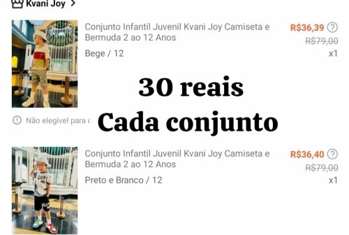 Conjunto Infantil Kvani Joy - Camiseta e Bermuda