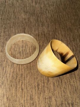 Pulseira Espiral De Chifre Natural + 1 - Excelente Estado