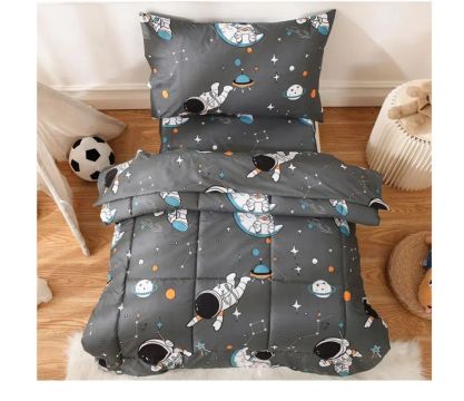 Jogo de Cama Astronauta - Edredom e Travesseiro