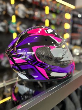 Capacete Moto Norisk Pulse Pink/Roxo