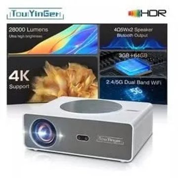 PROJETOR TOUYINGER Q11 ANDROIDE - 28000 LUMENS FULL HD LED