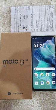 Moto G 35 5G - Novo na caixa menos de umas de uso com nota fiscal 