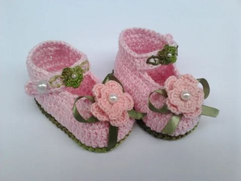 Sapatinho de croche