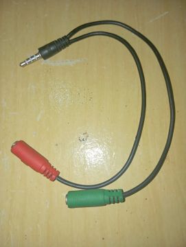 Cabo P2 para 2 RCA - Áudio para TV, Som, etc.