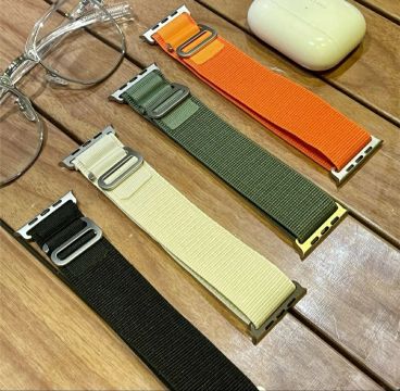 Pulseira Alpino Loop Compatível com APPLE WATCH, linha ULTRA e linha IWO. Várias Cores