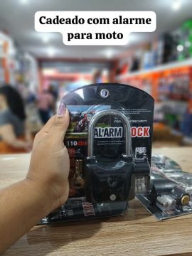 Cadeado com Alarme para Moto