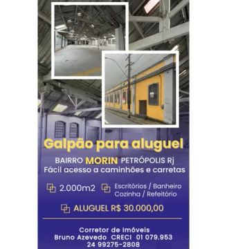 Galpão para alugar Morin Petrópolis Rj