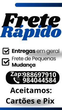 Frete Rápido > 24h Disponível 