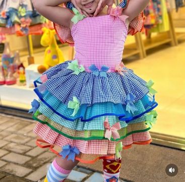 Vestido infantil junino 