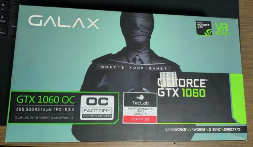 Placa de vídeo GTX 1060 Galaxy 6gb OC