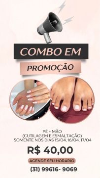 Combo Pé e Mão em Promoção!